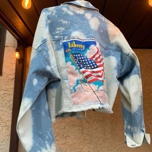 Cropped denim jacket (handmade)